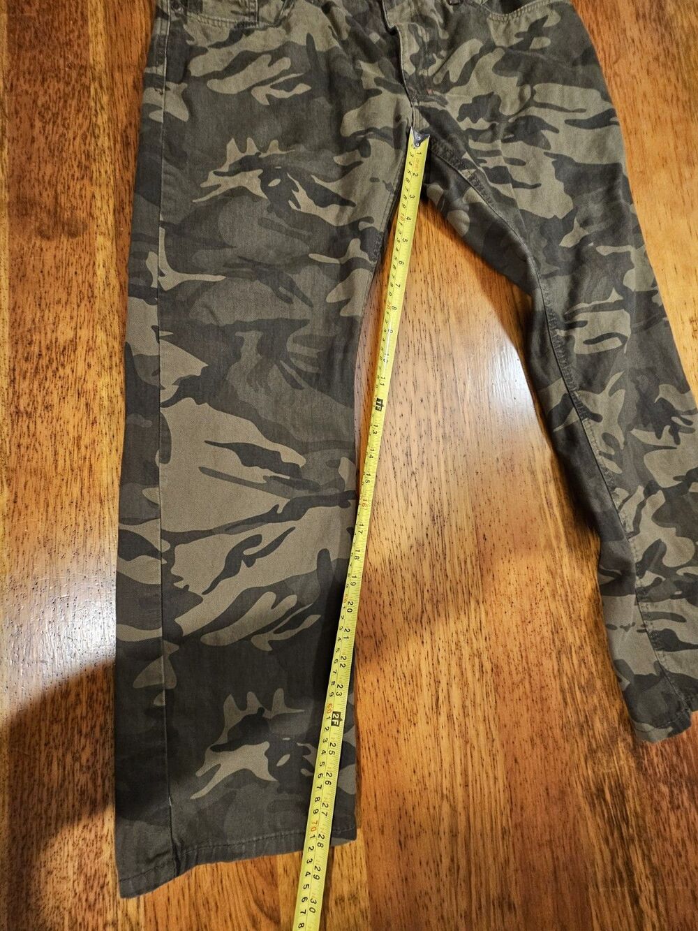 Jordan Craig Camo Jeans Mens 34x28 Woodland Camouflage Denim Pants Tag 34x30 - Picture 5 of 10